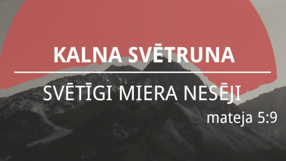 Svētīgi miera nesēji