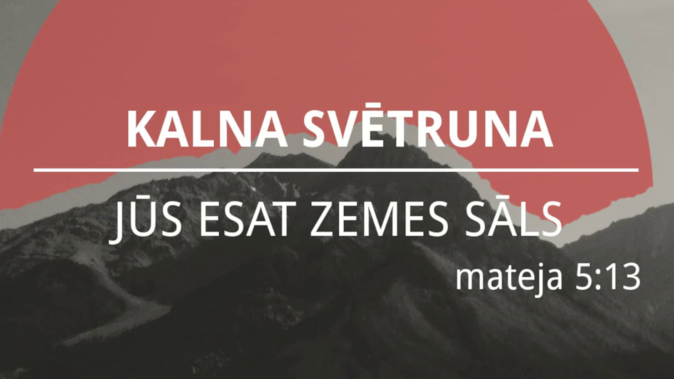 Jūs esat zemes sāls